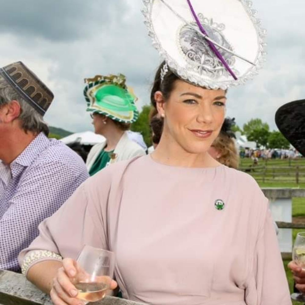 Percher Headpiece KY Derby Ascot Hat Fascinator - Picture 5 of 5